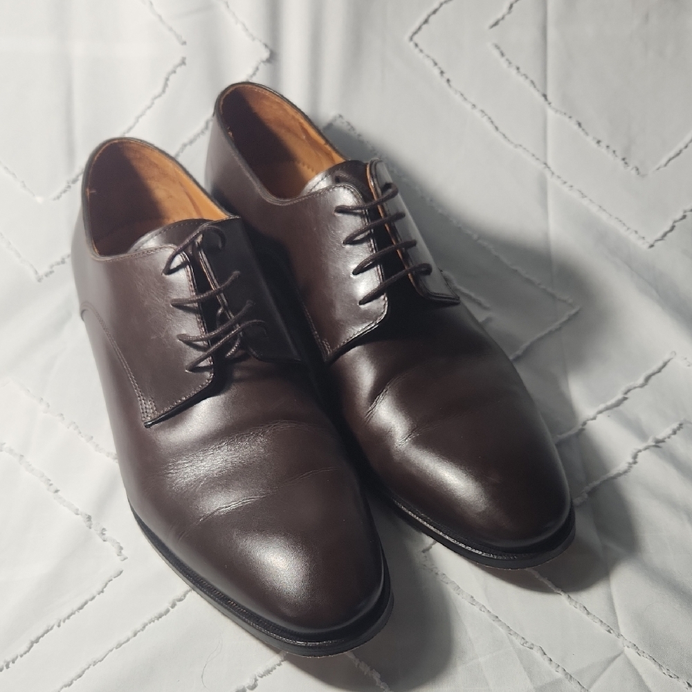 Bexley Broughton Elegant Dark Brown Men's Oxfords Sz EU44.5 US11